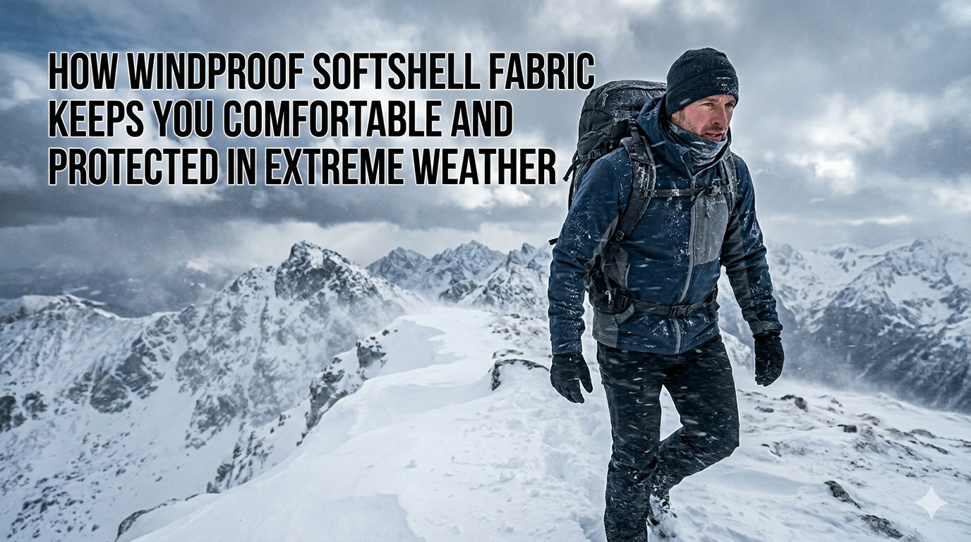 Cómo la tela Softshell resistente al viento te mantiene cómodo y protegido en condiciones climáticas extremas