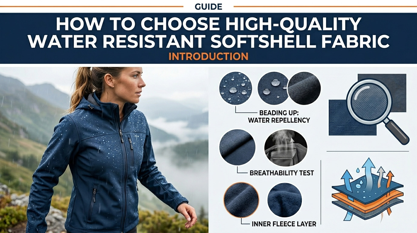 Cómo elegir una tela Softshell resistente al agua de alta calidad