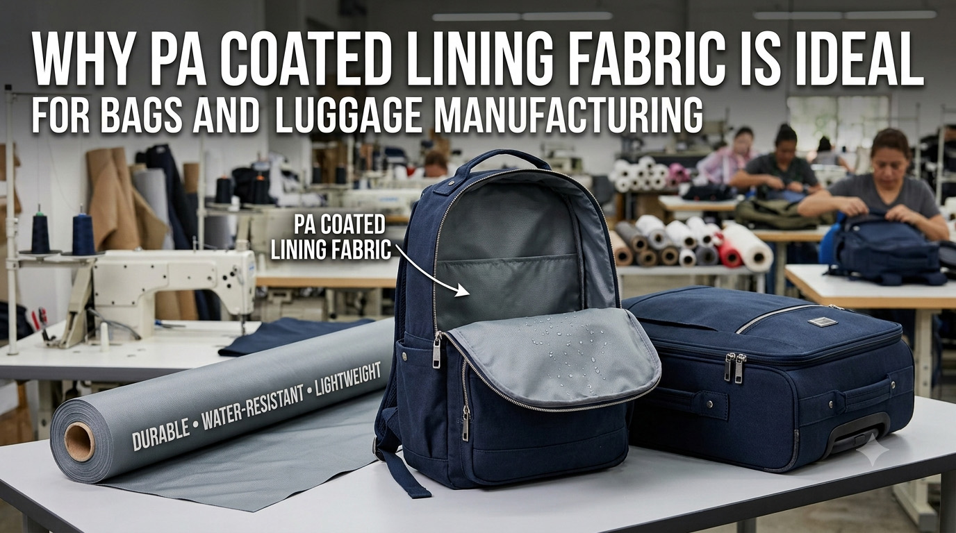 Por qué la tela de revestimiento recubierta de PA es ideal para la fabricación de bolsos y maletas