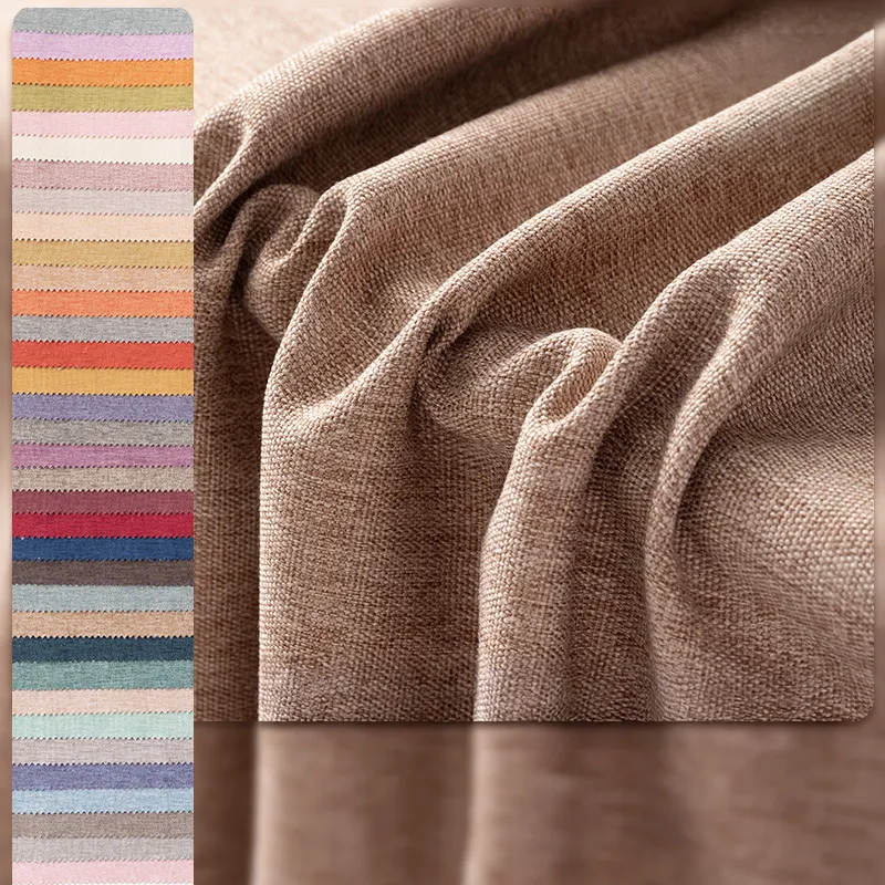 Tela de cortina de lino sintético