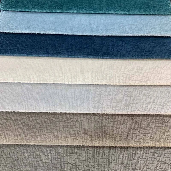 Tela de sofá de chenilla sólida lisa