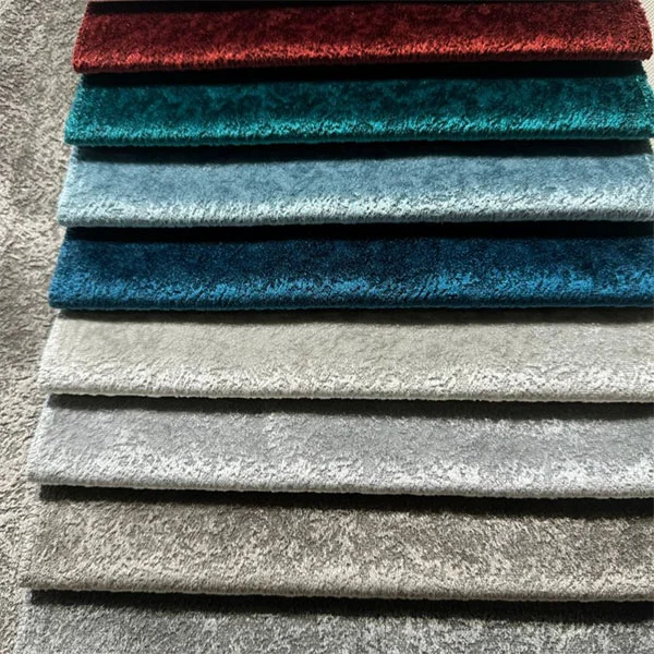 Tela de sofá de terciopelo brillante